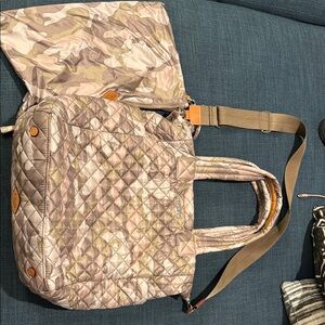 MZ Wallace Quilted Camouflage Tote Bag